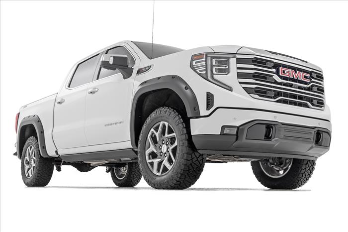 Pocket Fender Flares GAN Silver Ice Metallic GMC Sierra 1500 (19-26) Rough Country