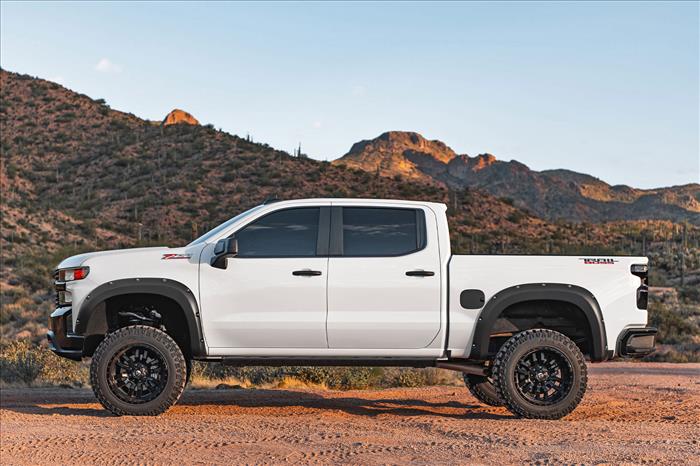 Pocket Fender Flares GAN Silver Ice Metallic Chevy Silverado 1500 (22-26) Rough Country