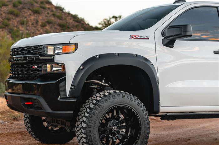 Pocket Fender Flares GAN Silver Ice Metallic Chevy Silverado 1500 (22-26) Rough Country