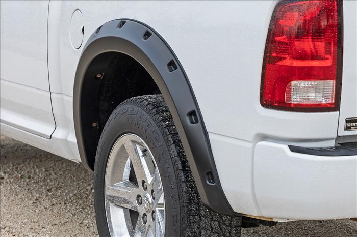 Pocket Fender Flares GW7 Bright White Ram 1500 2WD/4WD (2009-2018 & Classic) Rough Country