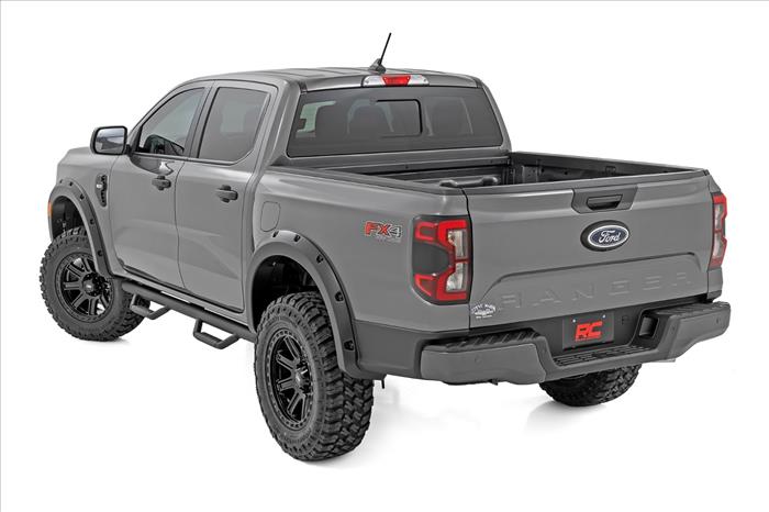 Pocket Fender Flares G1 Absolute Black Ford Ranger 2WD/4WD (2024-2026) Rough Country