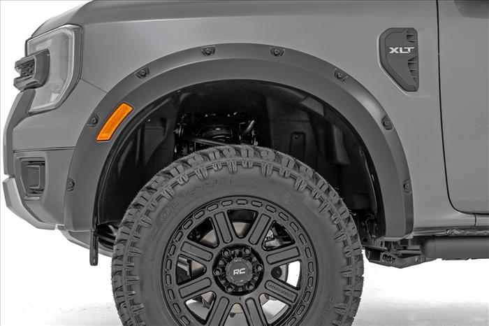 Pocket Fender Flares G1 Absolute Black Ford Ranger 2WD/4WD (2024-2026) Rough Country