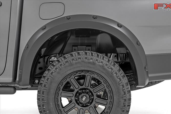 Pocket Fender Flares G1 Absolute Black Ford Ranger 2WD/4WD (2024-2026) Rough Country