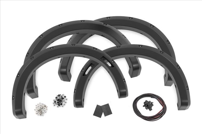Pocket Fender Flares JS Iconic Silver Ford Ranger 2WD/4WD (2024-2026) Rough Country