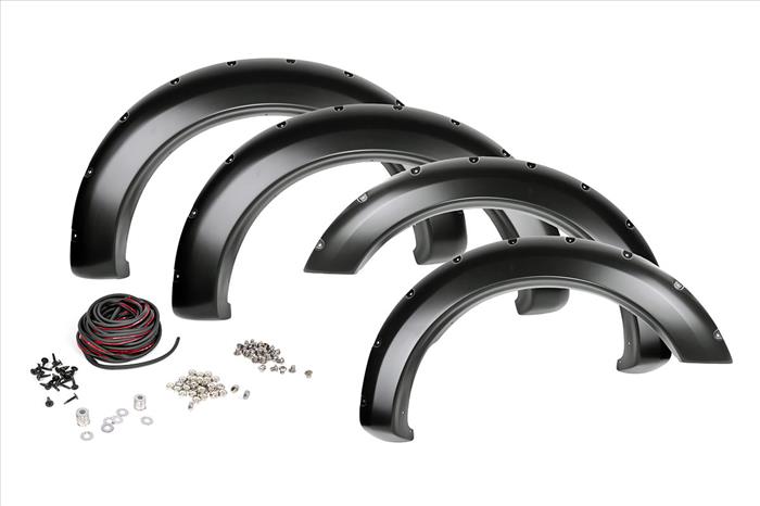 Pocket Fender Flares Rivets OxWhite 17-20 F-250/350 Rough Country