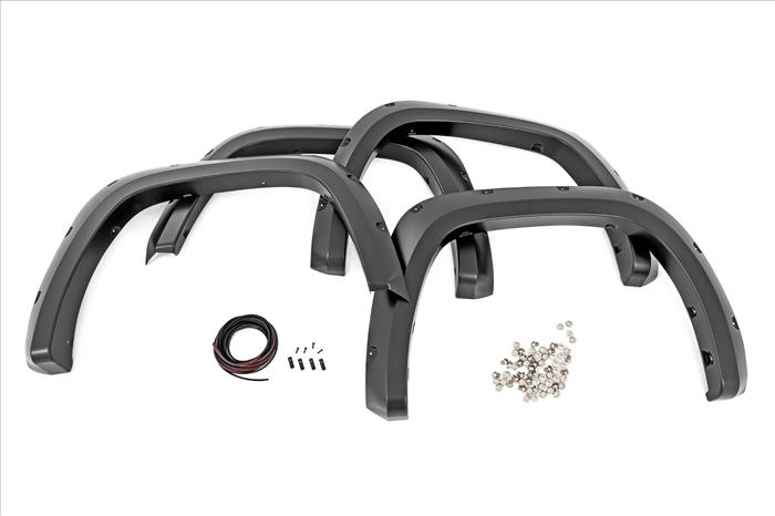 Traditional Pocket Fender Flares Gloss Black Toyota Tundra 2WD/4WD (22-23) Rough Country