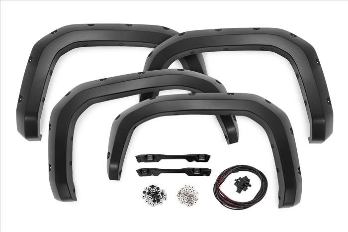 Pocket Fender Flares 089 Wind Chill Pearl Toyota Tacoma 2WD/4WD (24-26) Rough Country
