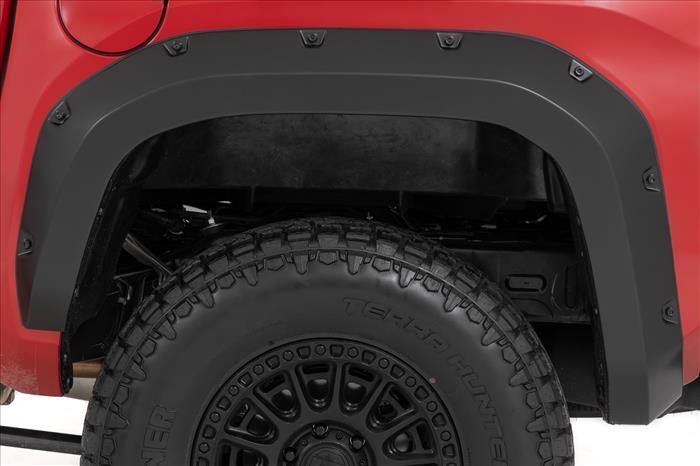 Pocket Fender Flares 089 Wind Chill Pearl Toyota Tacoma 2WD/4WD (24-26) Rough Country