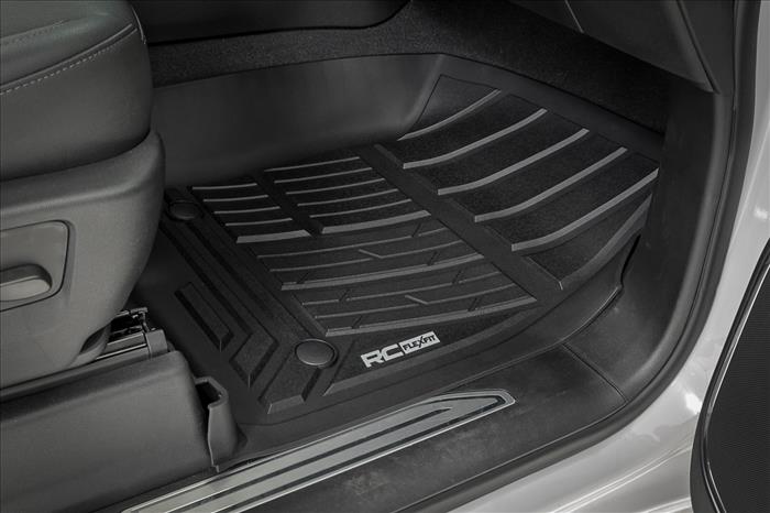 Flex-Fit Floor Mats Front Bucket Silverado/Sierra 1500/2500HD/3500HD (19-26) Rough Country