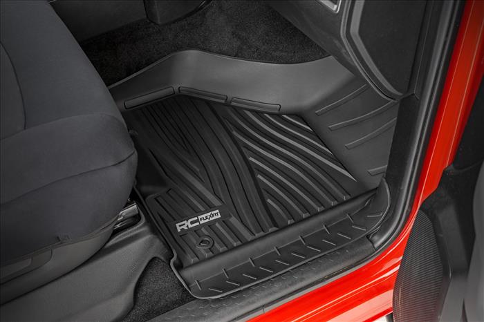 Flex-Fit Floor Mats FR & RR Crew Cab Ram 1500 2WD/4WD (2012-2018 & Classic) Rough Country