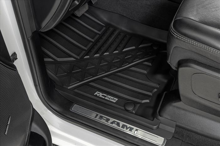 Flex-Fit Floor Mats Front Crew Ram 1500 (19-24)/1500 TRX (21-24) Rough Country