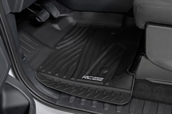Flex-Fit Floor Mats FR & RR Ford F-150 (15-26)/F-150 Lightning (22-26)/Raptor (17-25) Rough Country