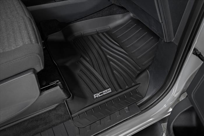Flex-Fit Floor Mats FR & RR Ford F-150 (15-26)/F-150 Lightning (22-26)/Raptor (17-25) Rough Country