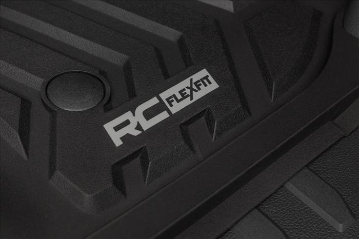 Flex-Fit Floor Mats Front Ford F-250/F-350 Super Duty 2WD/4WD (2017-2026) Rough Country