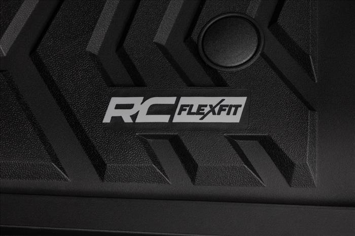 Flex-Fit Floor Mats Front and Rear Ford F-250/F-350 Super Duty (17-26) Rough Country