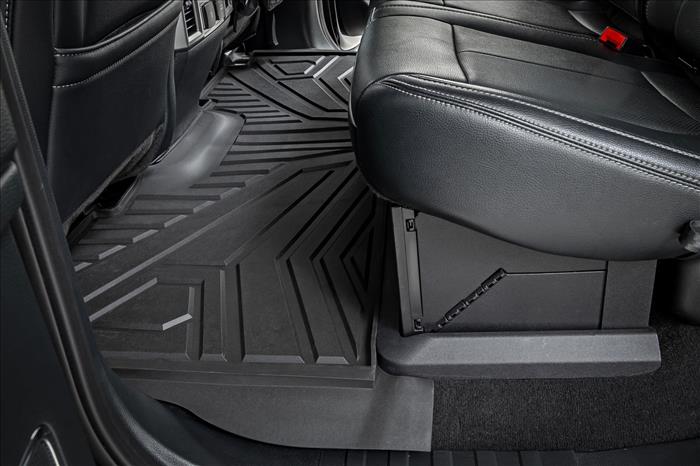 Flex-Fit Floor Mats Front and Rear Ford F-250/F-350 Super Duty (17-26) Rough Country