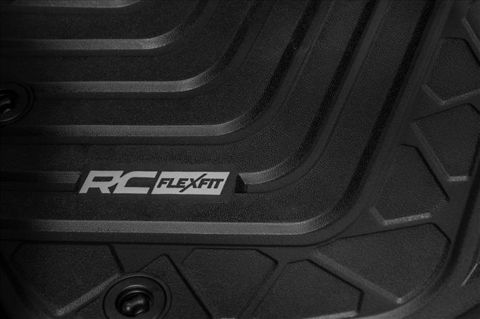 Flex-Fit Floor Mats Front Toyota Tacoma 2WD/4WD (2016-2023) Rough Country