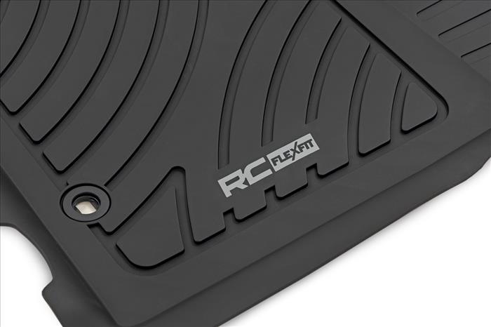 Flex-Fit Floor Mats Front and Rear Toyota Tacoma 2WD/4WD (2012-2015) Rough Country
