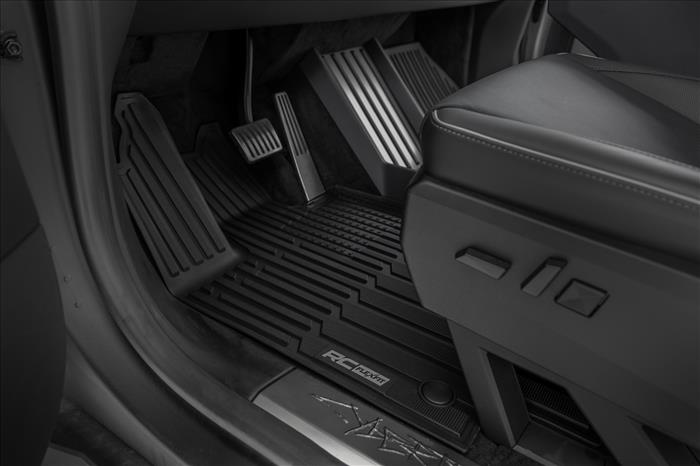 Flex-Fit Floor Mats FR & RR Tesla Cybertruck 4WD (2024-2026) Rough Country