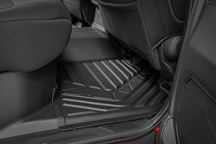 Flex-Fit Floor Mats FR & RR CrewMax Toyota Tundra 2WD/4WD (2022-2026) Rough Country