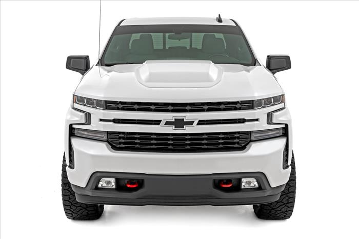 Hood Scoop GAZ Summit White Chevy Silverado 1500 2WD/4WD (2019-2026) Rough Country