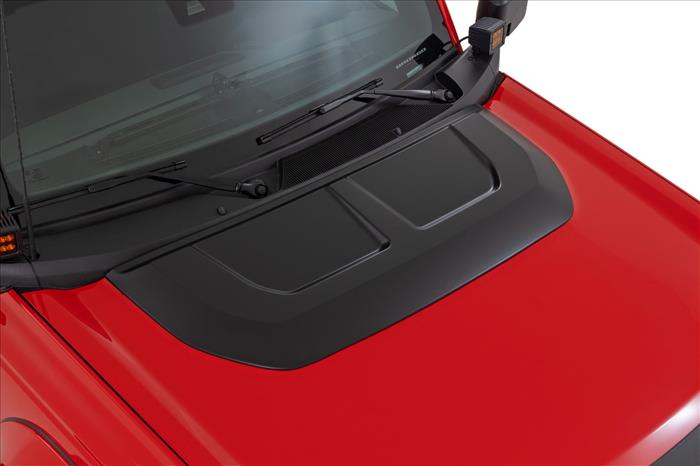Hood Scoop YZ Oxford White Ford Bronco 4WD (2021-2025) Rough Country