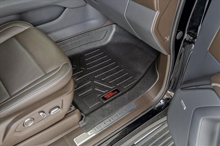 Floor Mats FR & RR FR/RR Bucket Chevy/GMC Tahoe/Yukon 2WD/4WD (21-26) Rough Country
