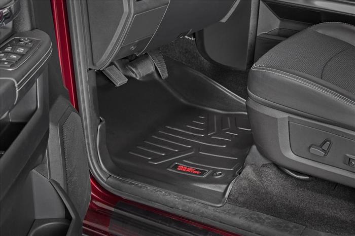 Heavy Duty Floor Mats [Front] - For 12-18 Dodge Ram Crew/ Mega Cab Rough Country