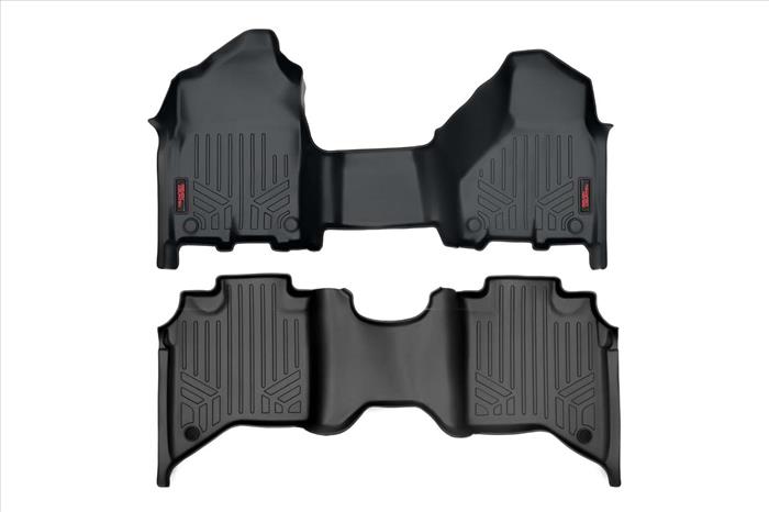RAM 2500 Heavy Duty Floor Mats Front/Rear Crew Cab Bench Seats For 19-Pres RAM 2500 Rough Country