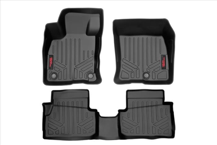 Floor Mats Front and Rear Ford Maverick 2.5L Hybrid 4WD (22-23) Rough Country