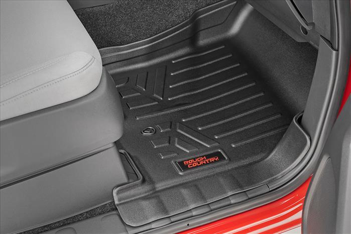 Floor Mats FR & RR Crew Cab Nissan Frontier 2WD/4WD (2008-2021) Rough Country