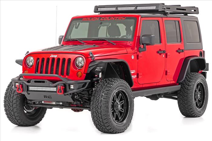 Power Running Boards Dual Electric Motor 4 Door Jeep Wrangler Unlimited (07-18) Rough Country