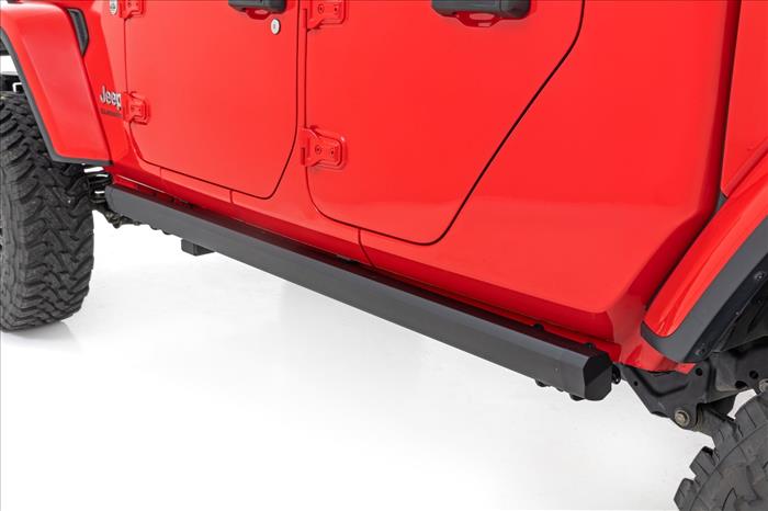 Power Running Boards Dual Electric Motor Jeep Gladiator JT 4WD (20-25) Rough Country