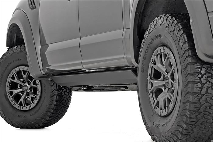 Power Running Boards Dual Electric Motor Crew Cab Ford F-150/Lightning/F-250/F-350/Raptor (15-26) Rough Country