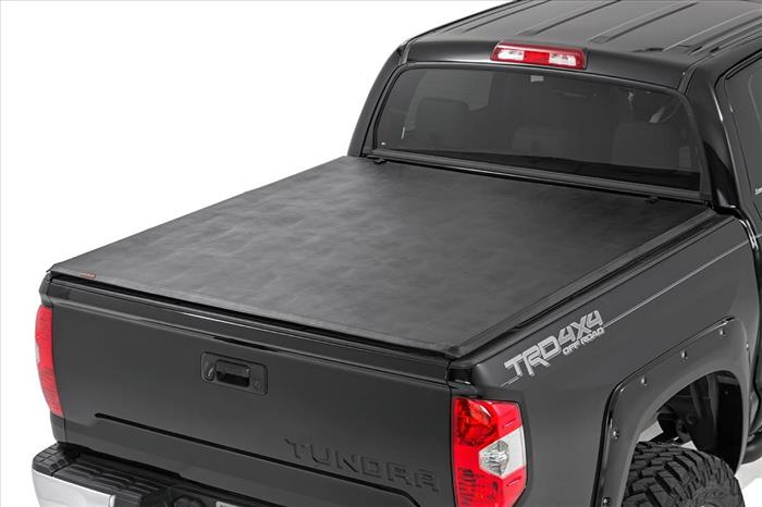 Tundra Soft Tri-Fold Bed Cover 14-20 Tundra 5 Foot 5 Inch Bed w/o Cargo Mgmt Rough Country
