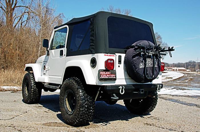 Soft Top Replacement Black Full Doors Jeep Wrangler TJ 4WD (97-06) Rough Country