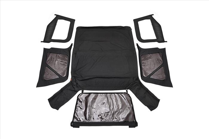 Soft Top Replacement Black Half Doors Jeep Wrangler TJ 4WD (97-06) Rough Country