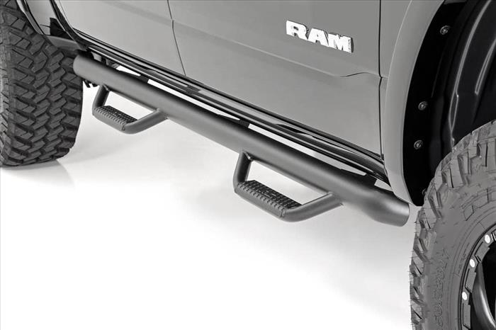RAM Cab Length Nerf Steps 19-20 RAM 1500 Crew Cab 5 Foot 7 Inch Bed Rough Country