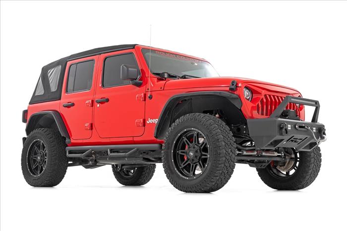Nerf Steps Wheel to Wheel 4 Door Jeep Wrangler Unlimited 4WD (18-26) Rough Country