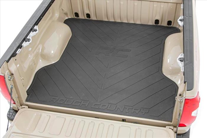 Bed Mat 5 Foot 5 Inch Inch Bed with RC Logo 07-21 Toyota Tundra 2WD/4WD Rough Country