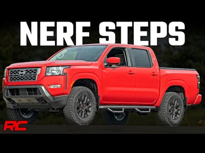 Nerf Steps Cab Length Crew Cab Nissan Frontier 2WD/4WD (05-23) Rough Country