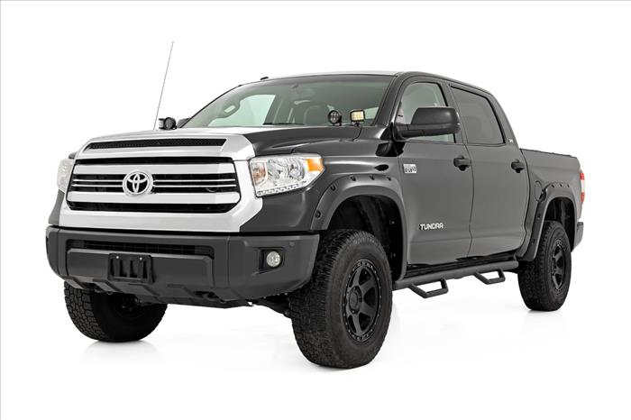 Nerf Steps Cab Length CrewMax 5 Foot 7 Inch Bed Toyota Tundra 2WD/4WD (07-21) Rough Country