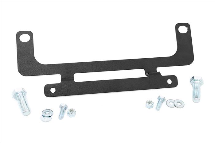 Roller Fairlead License Plate Mount Rough Country