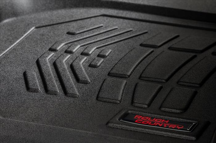 Floor Mats FR Bucket Crew Silverado/Sierra 1500/2500HD/3500HD (19-26) Rough Country