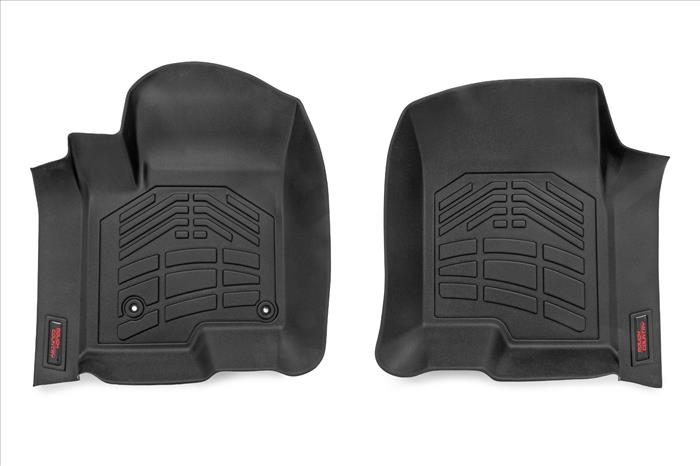 Sure-Fit Floor Mats FR & RR FR Bucket Crew Silverado/Sierra 1500/2500HD/3500HD (19-26) Rough Country