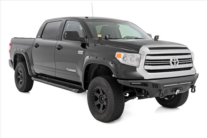 HD2 Aluminum Running Boards Crewmax Cab Toyota Tundra 2WD/4WD (2007-2021) Rough Country