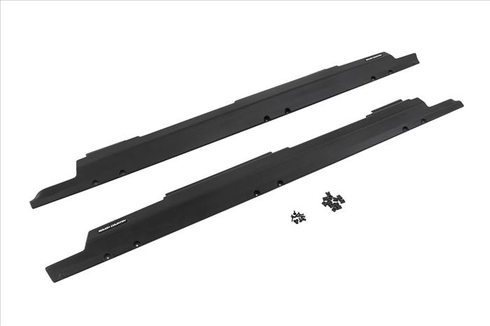 Trail Cladding Rocker Sill Plates Jeep Wrangler Unlimited 2WD/4WD (07-18) Rough Country