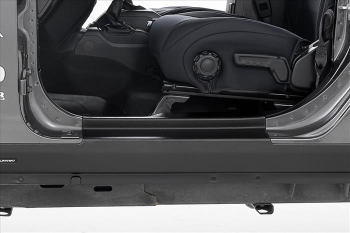 Trail Cladding Rocker Sill Plates Jeep Wrangler Unlimited 4WD (2018-2026) Rough Country