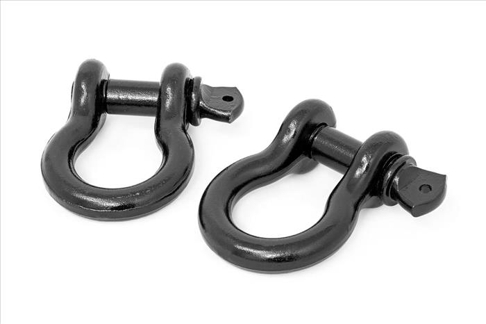 D-Ring Set Black Sold as a Pair Rough Country