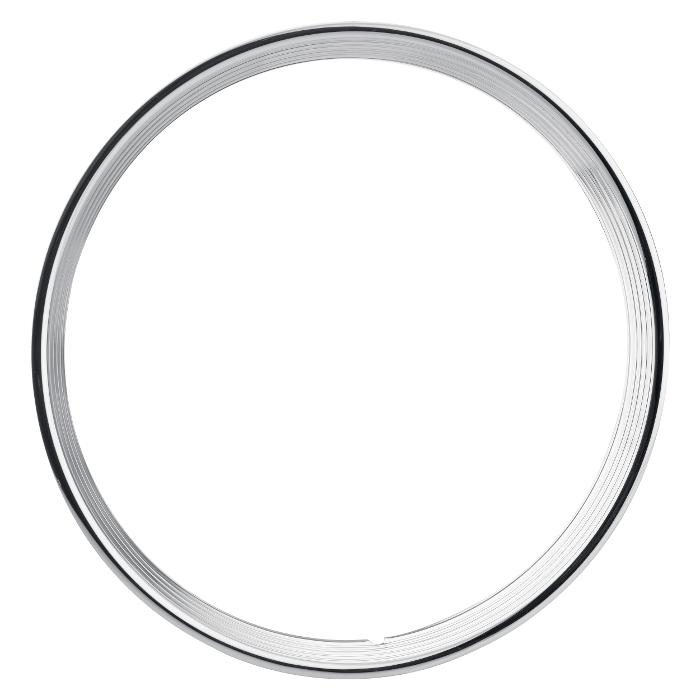 U.S. WHEEL USW-RSS300115T 15 ft. Stainless Steel 3.0 in. Wheel Trim Ring,  Chrome 